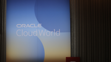 A sign at the Oracle CloudWorld conference (2022)