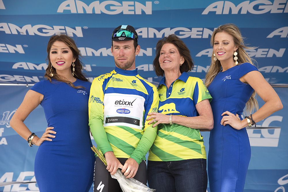 Mark Cavendish in the green jersey