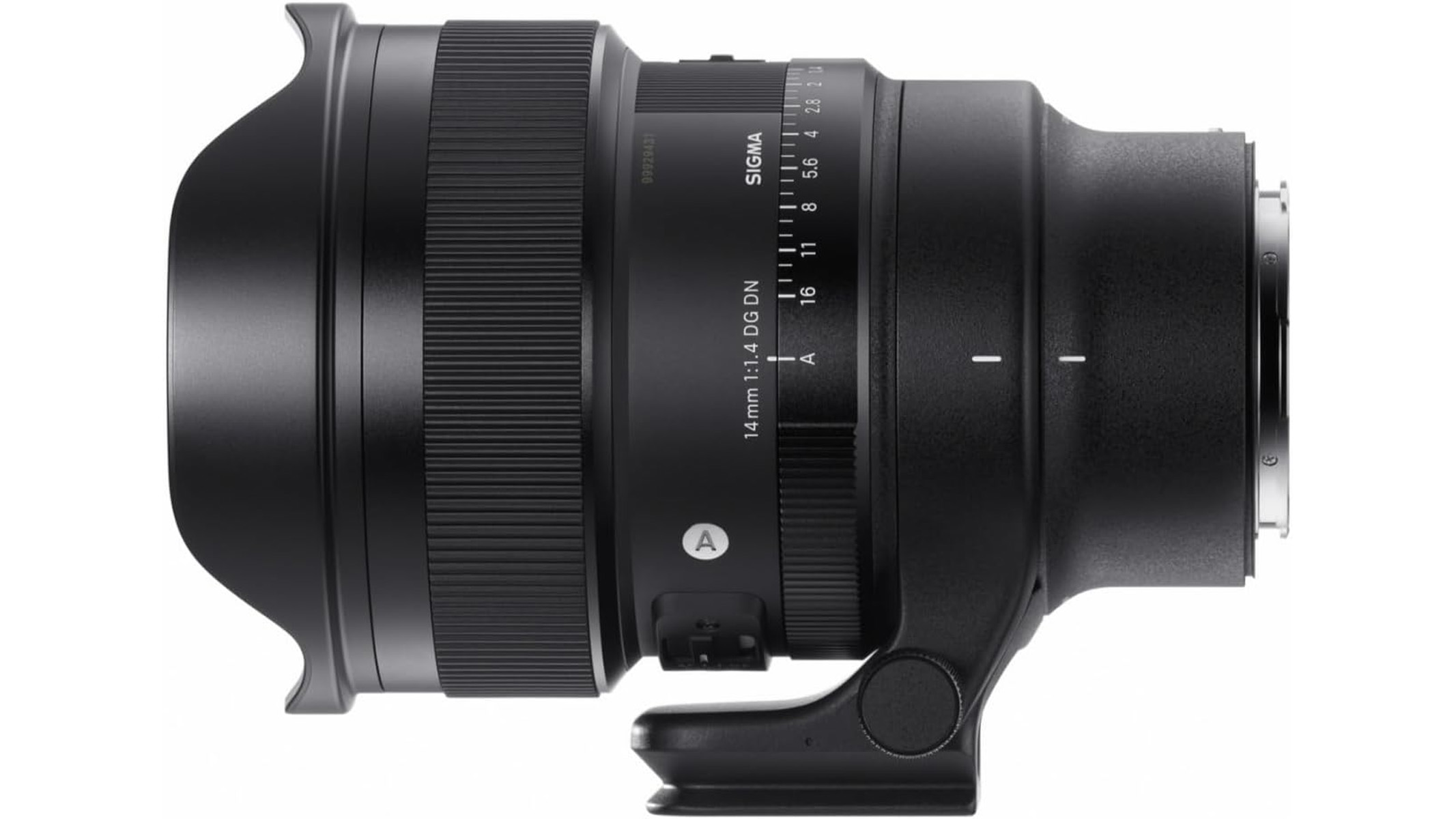 Sigma Art 14mm f:1.4 DG DN on a white background