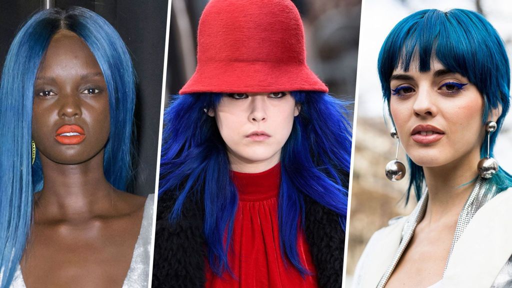Smurf Blue Hair Color Trend - Smurf Dye Jobs | Marie Claire