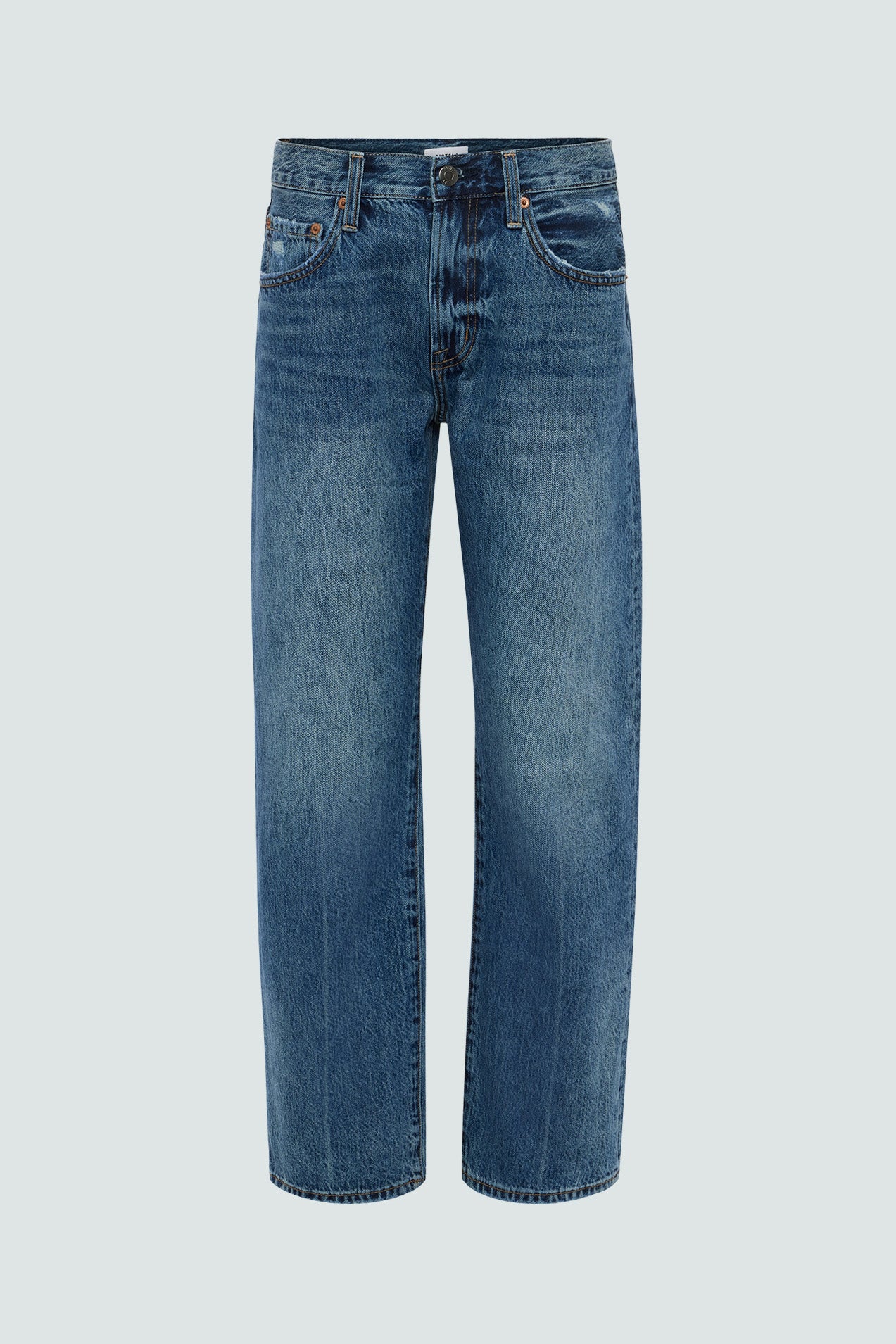 Petite Lexi Mid Rise Bowed Straight Jean - Artisan - Artisan / 23p