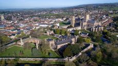 The medieval city of Wells in Somerset
