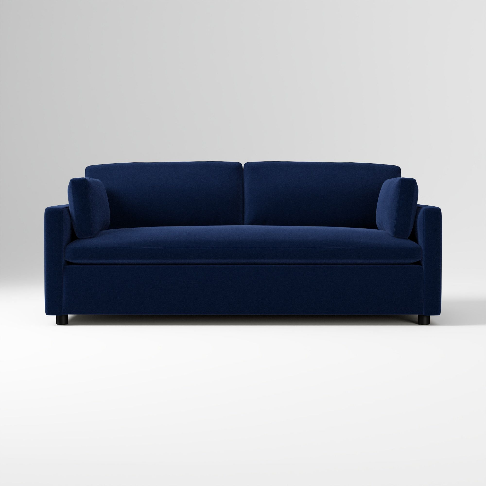 Blue velvet sleeper sofa