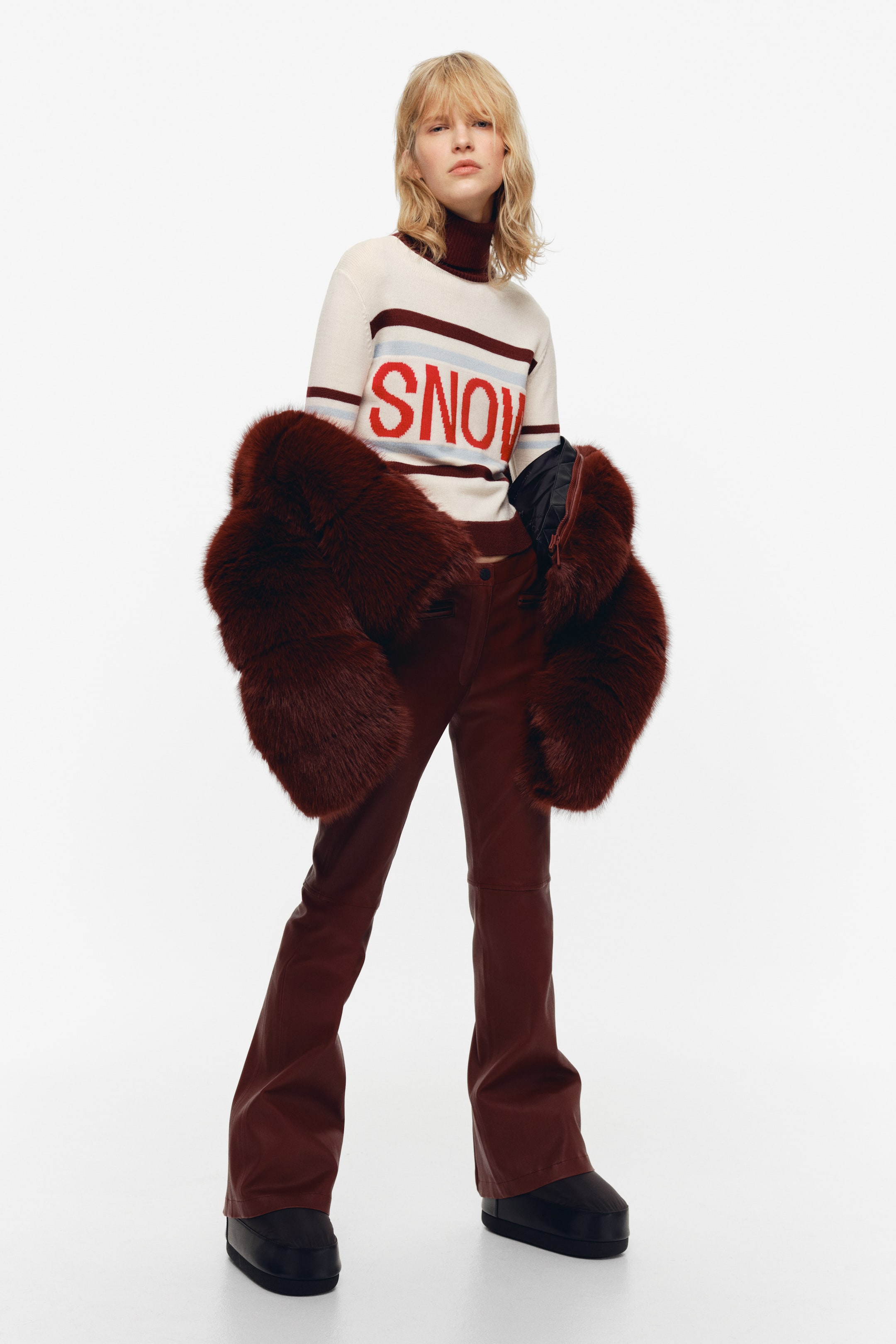 Intarsia-Knit Wool Jumper - Cream