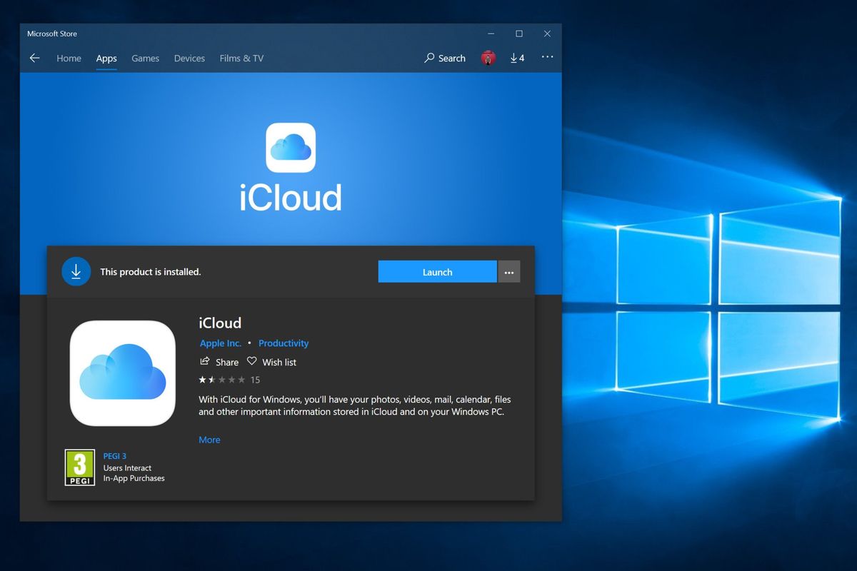 icloud for windows without microsoft store