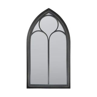 picture of New Black Rustic Home & Garden Outdoor Wall Mirror