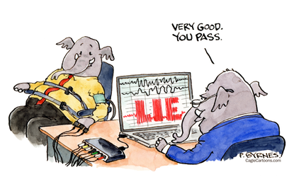 Political Cartoon U.S. gop lies