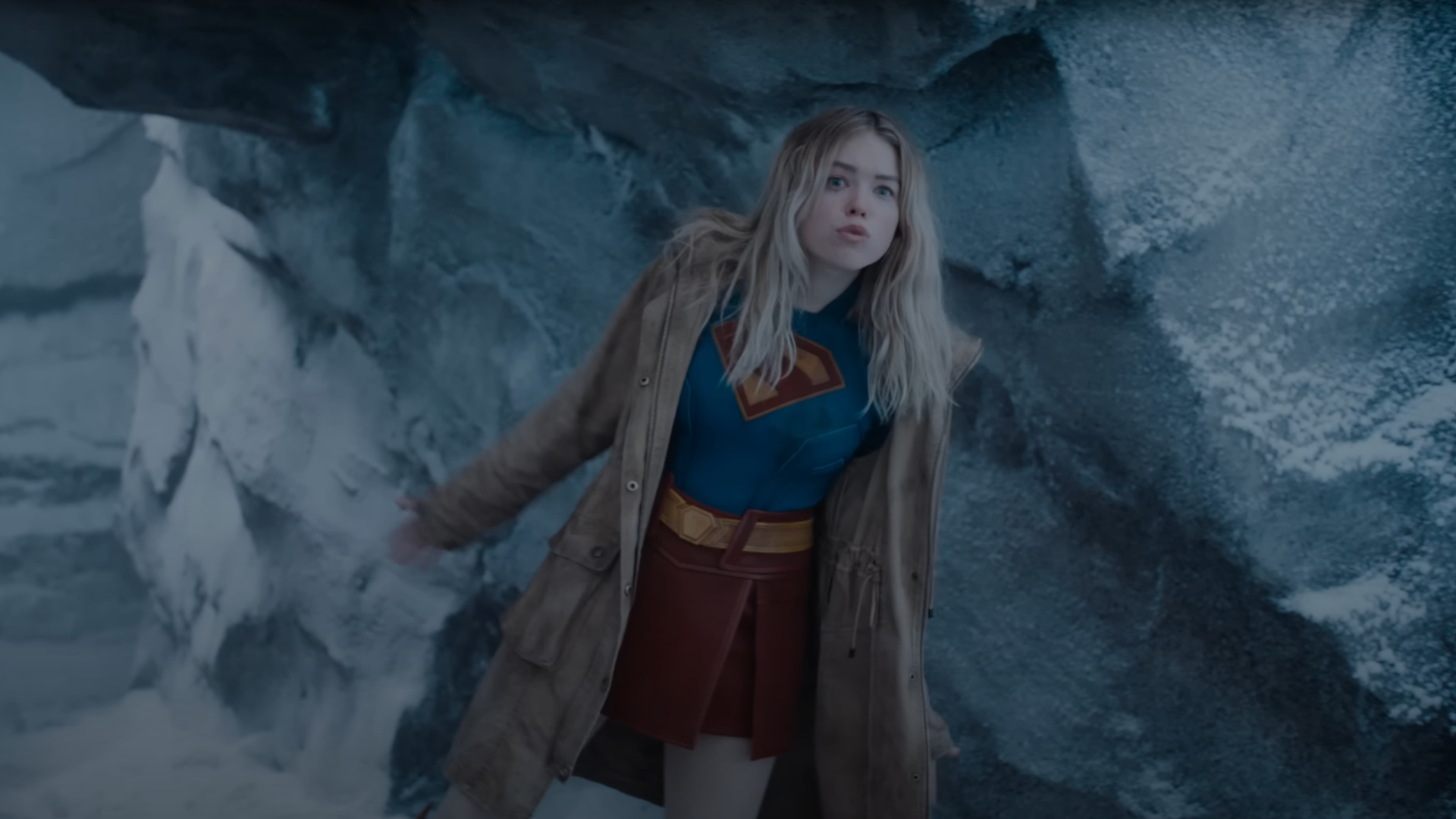 Supergirl's cameo at the end of Superman (2025)