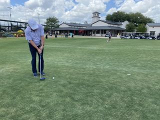 Mike Bailey putts with the BioMech Max