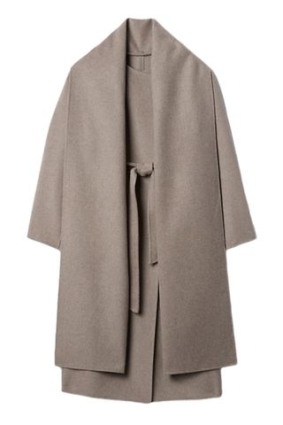 Gap Belted Double-Faced Wool Scarf Coat