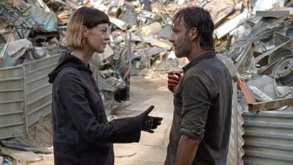 Jadis and Rick Grimes in The Walking Dead