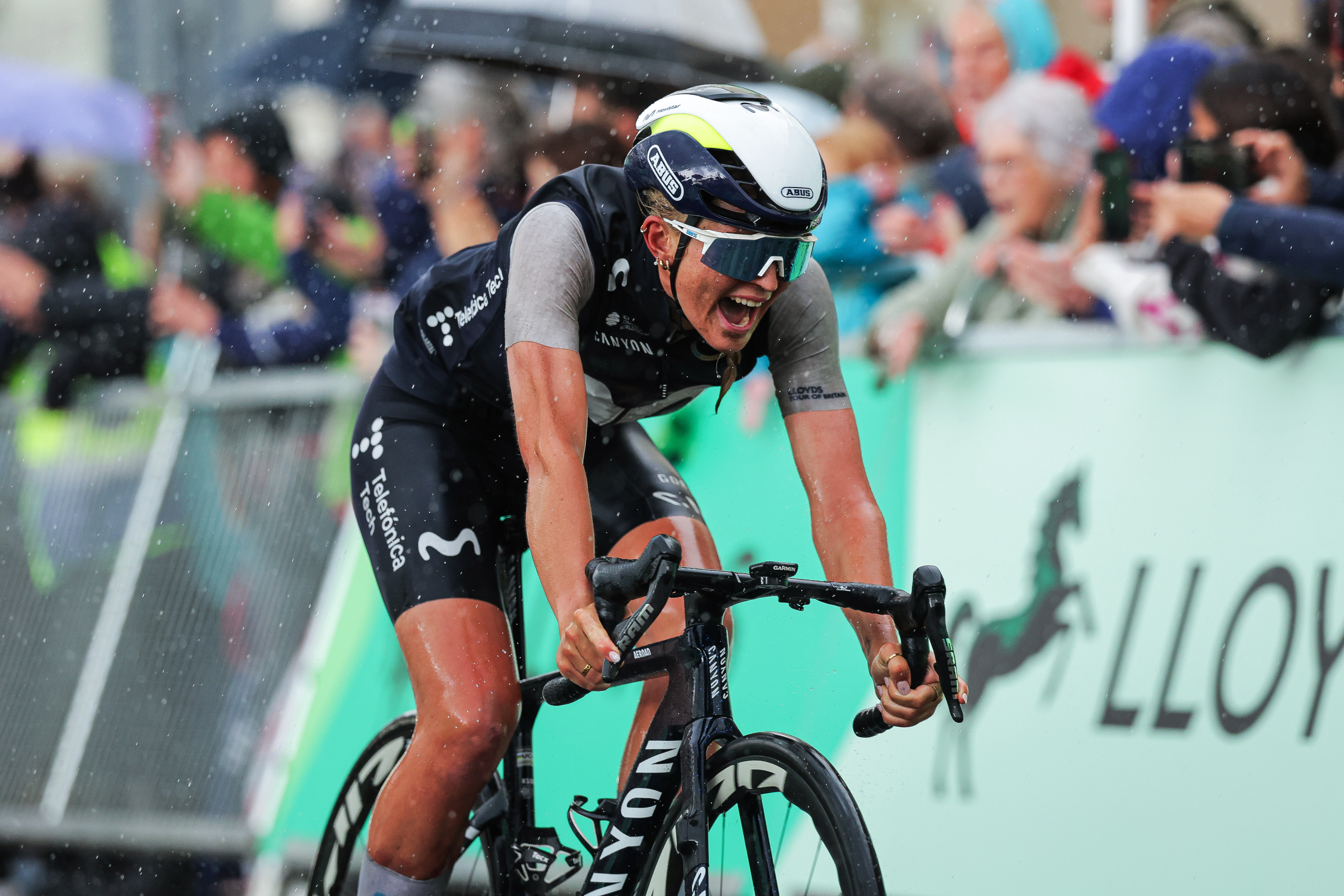 Cat Ferguson wins stage three of the Tour of Britain Women