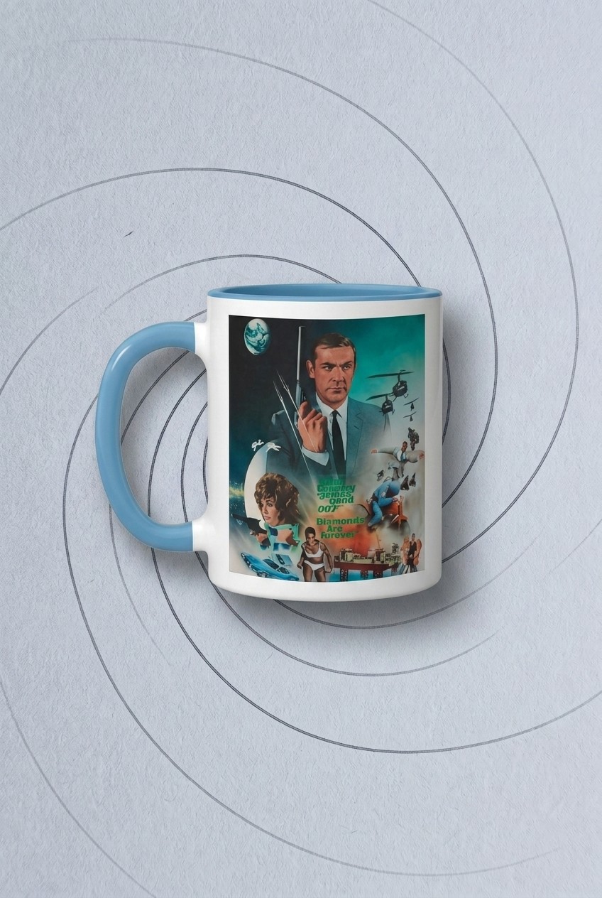 James Bond home office gear on a gunmetal background