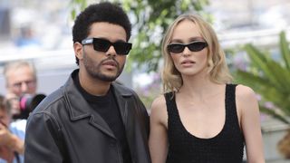 Lily-Rose Depp et Abel Tesfaye (The Weeknd) le 23 mai 2023 à Cannes.