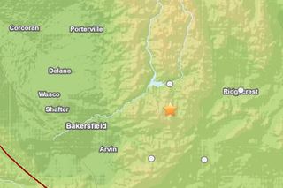 earthquake map