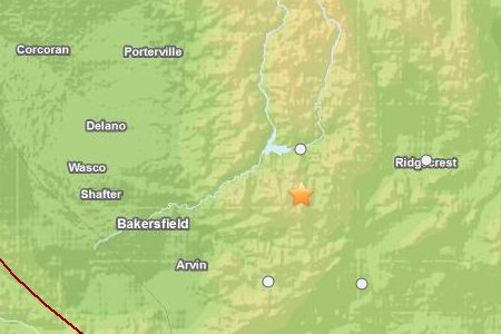 earthquake map