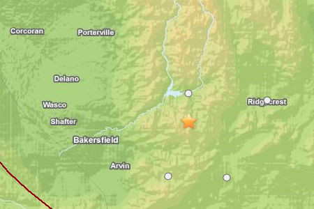 earthquake map