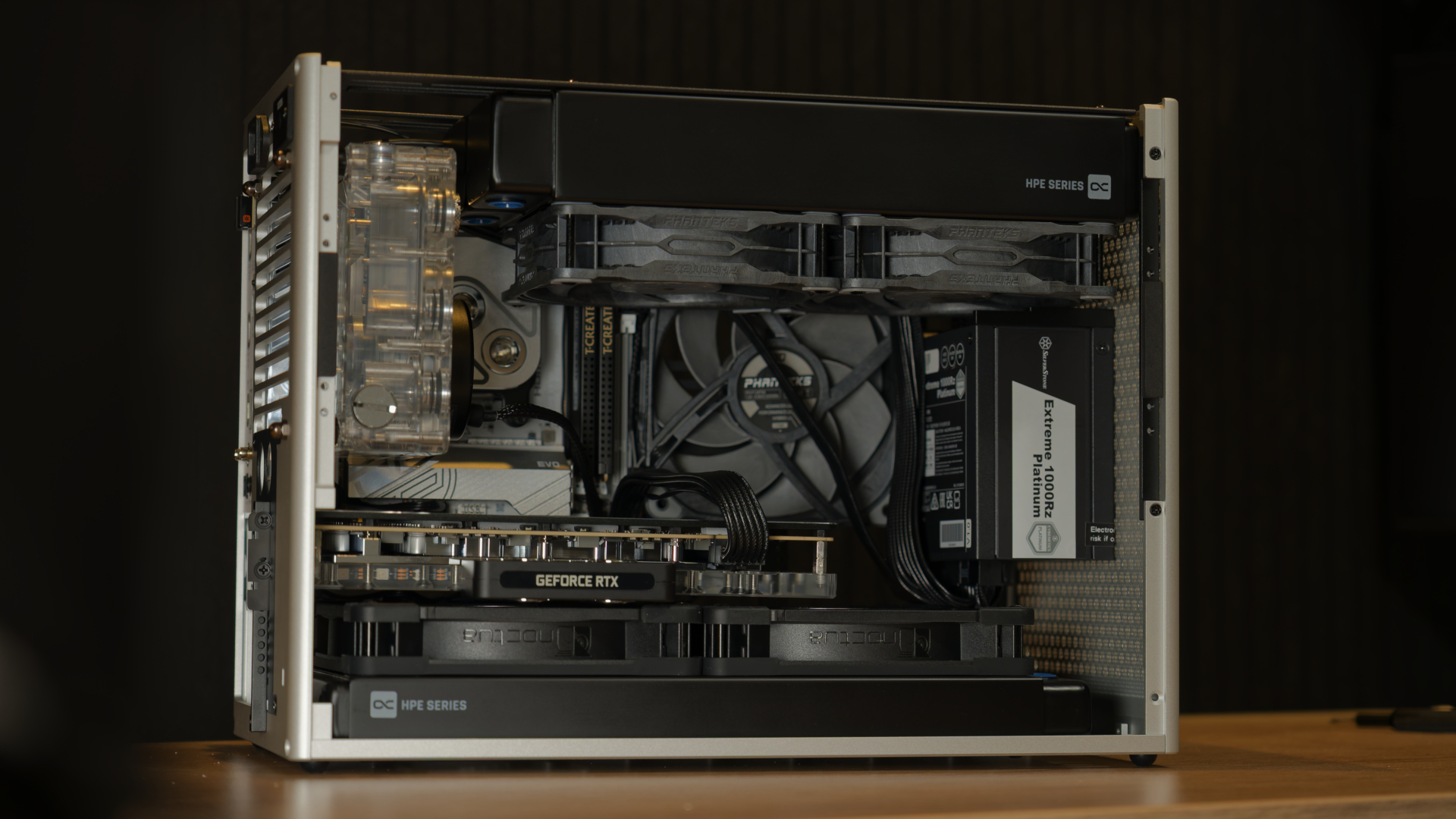 Greyscale ITX Build Cable Management