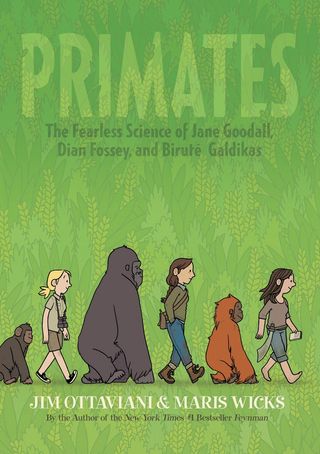 Jim Ottaviani's newest book "Primates" is about primatologists Jane Goodall, Dian Fossey and Biruté Galdikas, and their work studying chimpanzees, gorillas and orangutans.