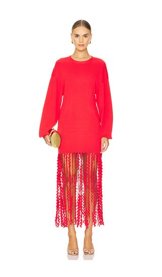 Wallis Knit Fringe Dress