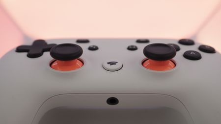 Google Stadia controller orange colorway