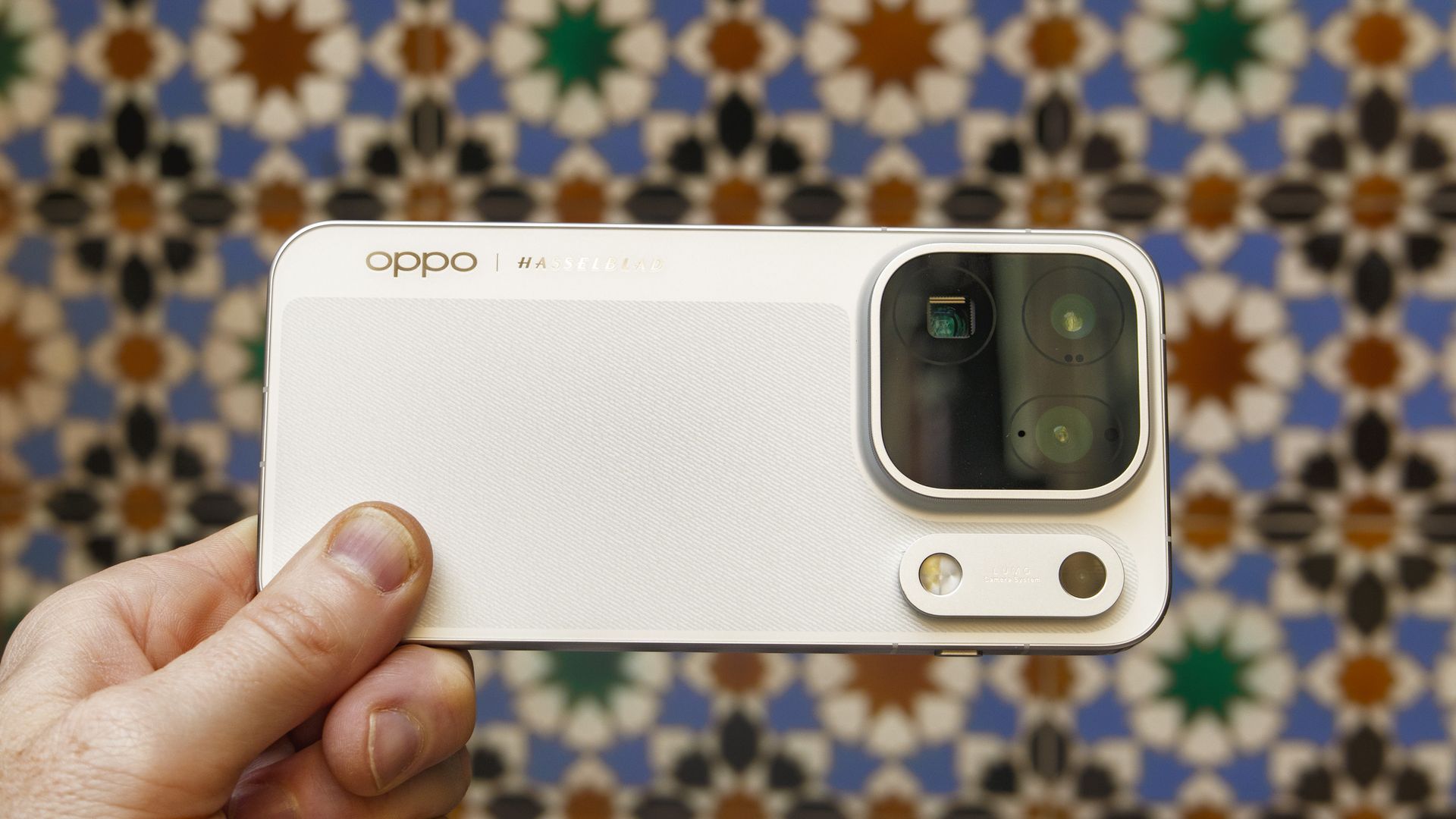 Oppo Find X10 Pro Max phone in user's hand