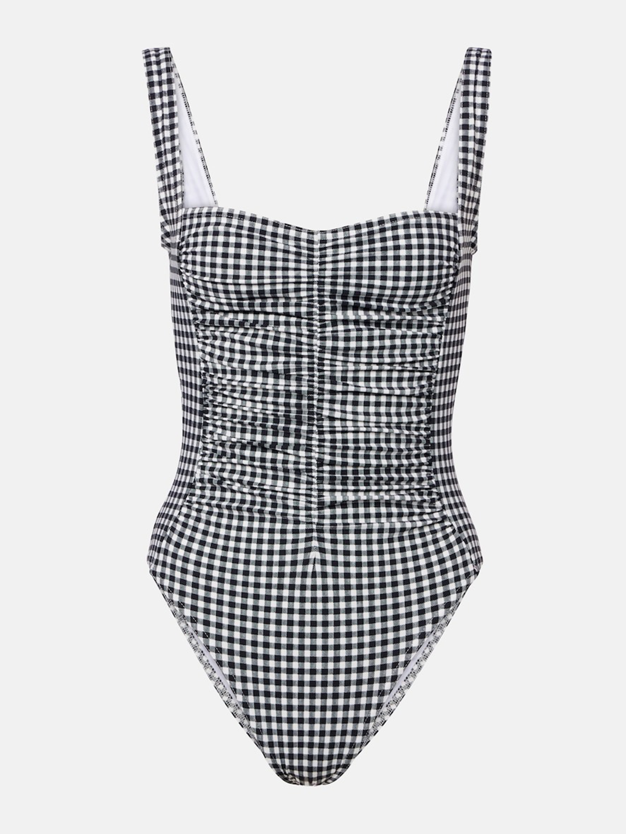 Ruched Gingham Swimsuit