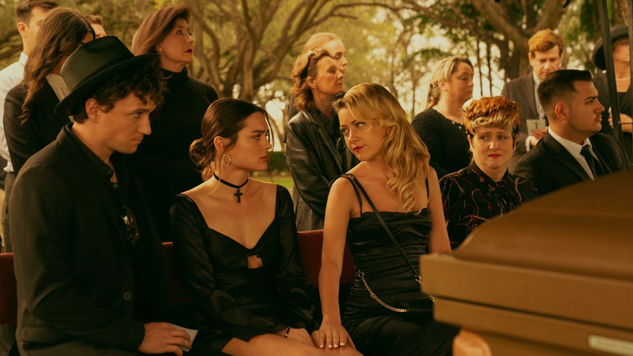 Charlotte Lawrence and Meredith Hagner in Bad Monkey