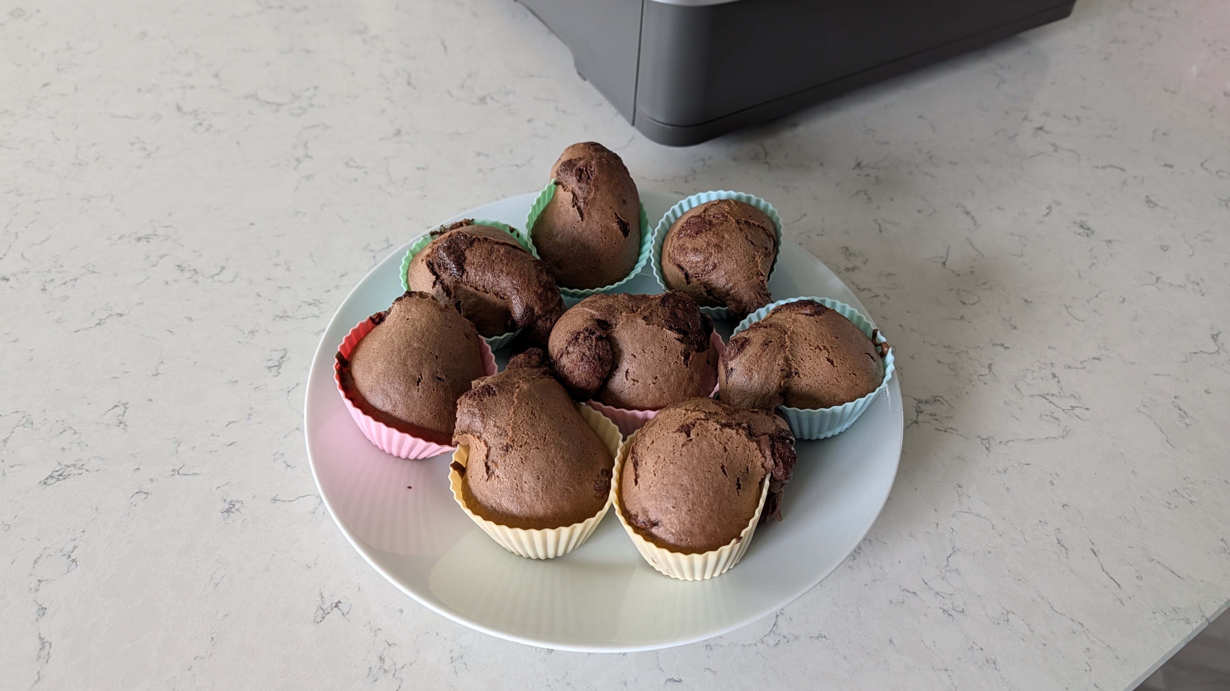 Cupcakes cooked in air fryer