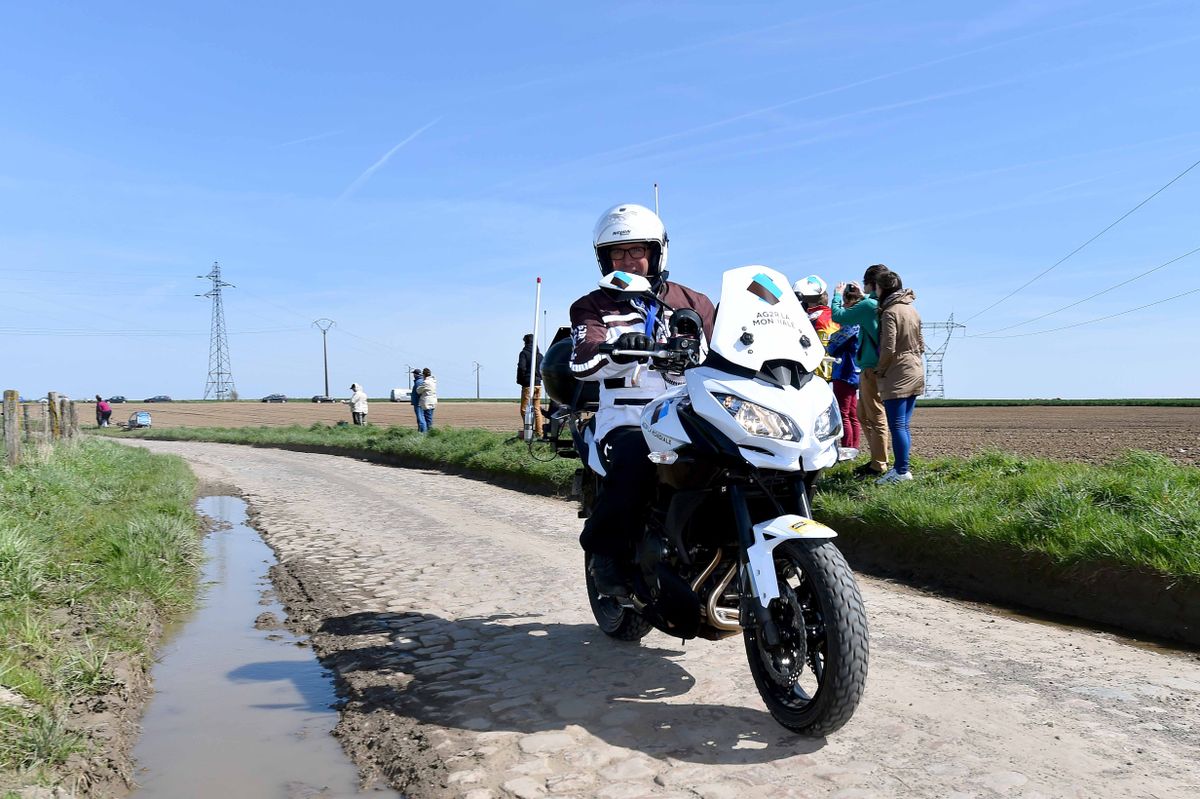 A motoman during the race