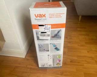 Image of Vax Steam Cleaner PowerFresh unboxing proces