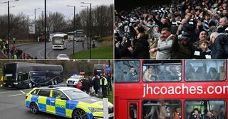Newcastle United fans are arriving at the Stadium of Light for the FA Cup Third Round match between Sunderland and Newcastle United in Sunderland, England, on January 6, 2024