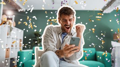 Celebrating Premium Bonds winner