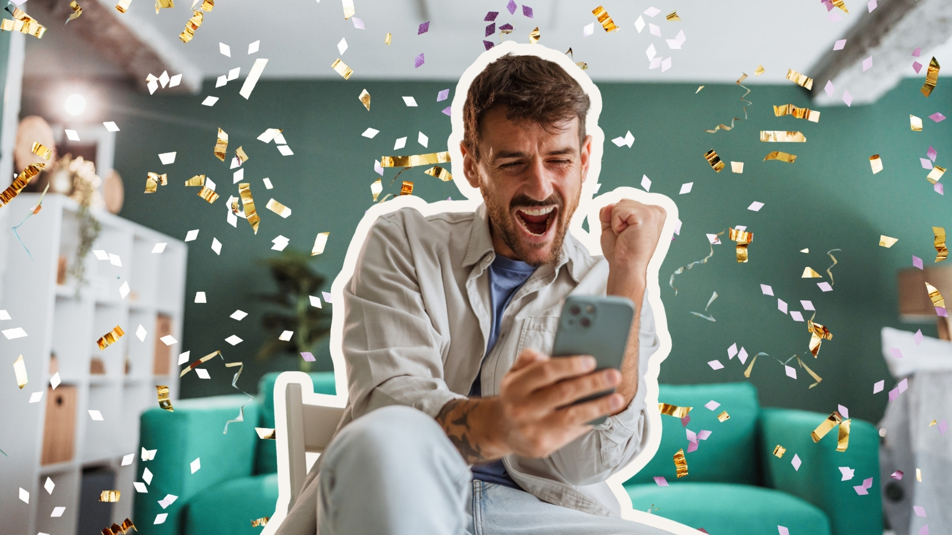 Celebrating Premium Bonds winner