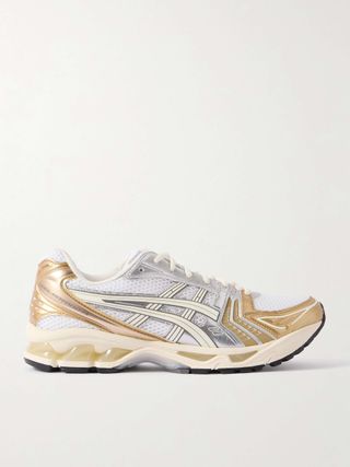 Gel-Kayano 14 Rubber and Metallic Faux Leather-Trimmed Mesh Sneakers