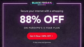 Graphic showing PureVPN Black Friday deal