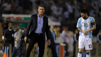 Edgardo Bauza and Lionel Messi