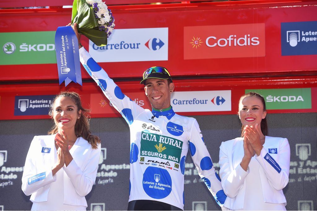 Omar Fraile of Caja Rural has shown Wild Card entry teams can mix it with the WorldTour teams at the Vuelta with an early stint in the KOM jersey