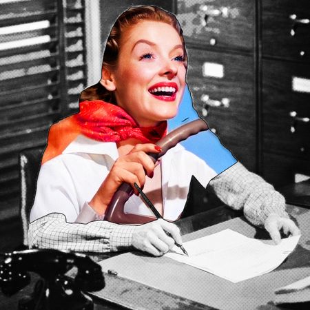 Woman at desk working