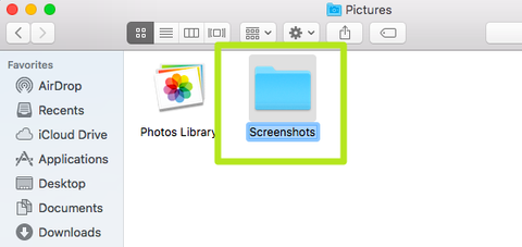 change the directory for my screenshot in mac