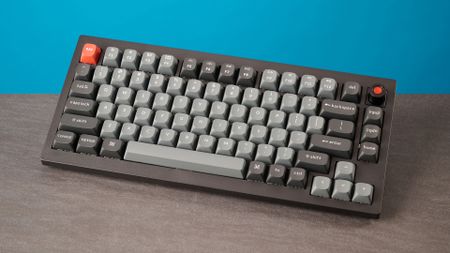 A Keychron V1 8K wired mechanical keyboard