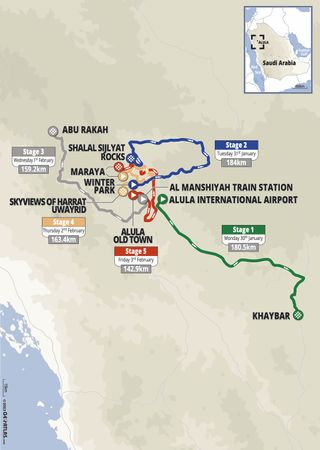 Saudi Tour route
