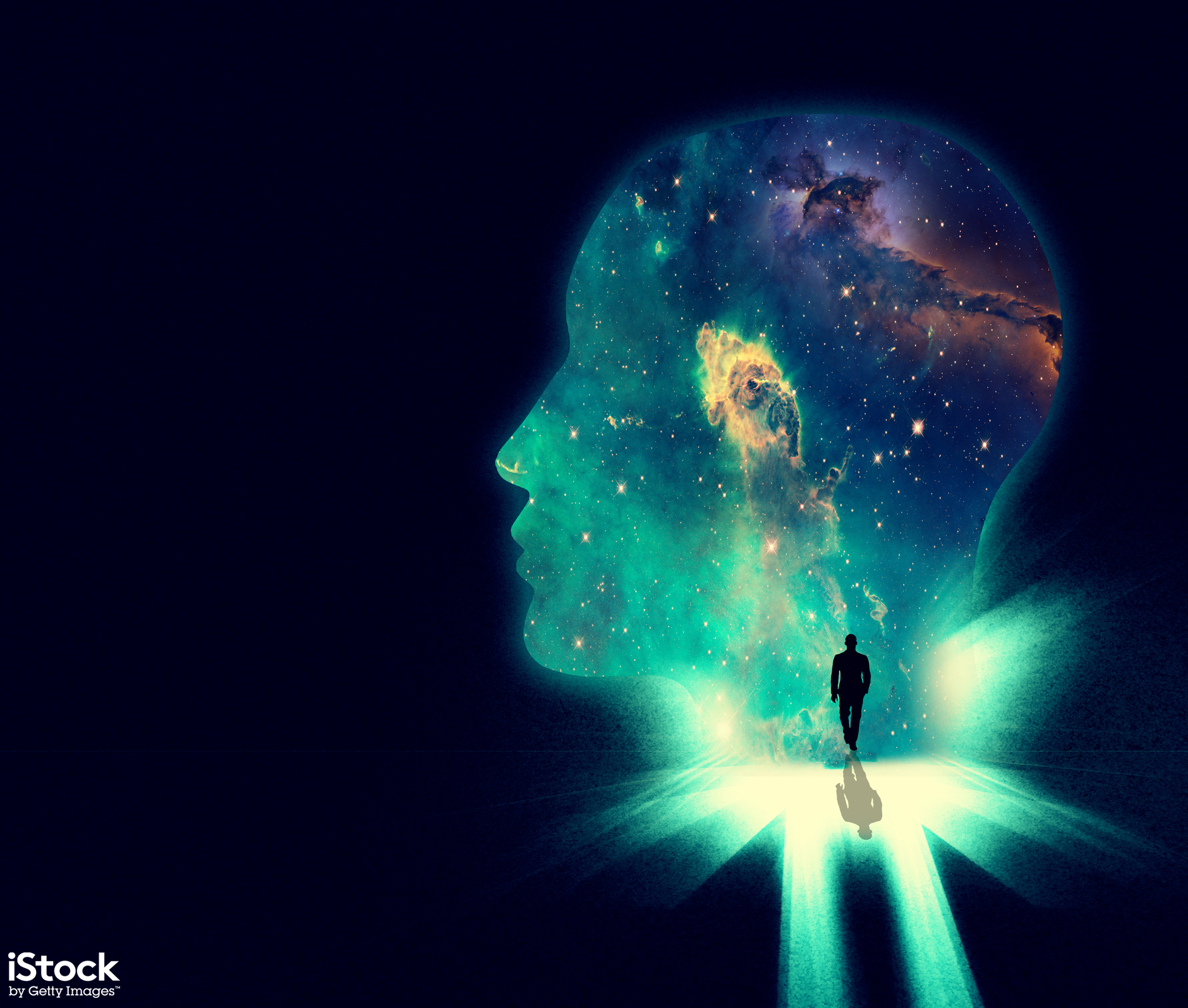 Open your mind to the wonders of the universe, by Yuri Arcurs. This illustration could be used, for example, for a sci-fi book cover or promo