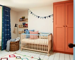 New parents Franky Ridgeon and Jack Mayhew turned a dated student house into a colourful family home