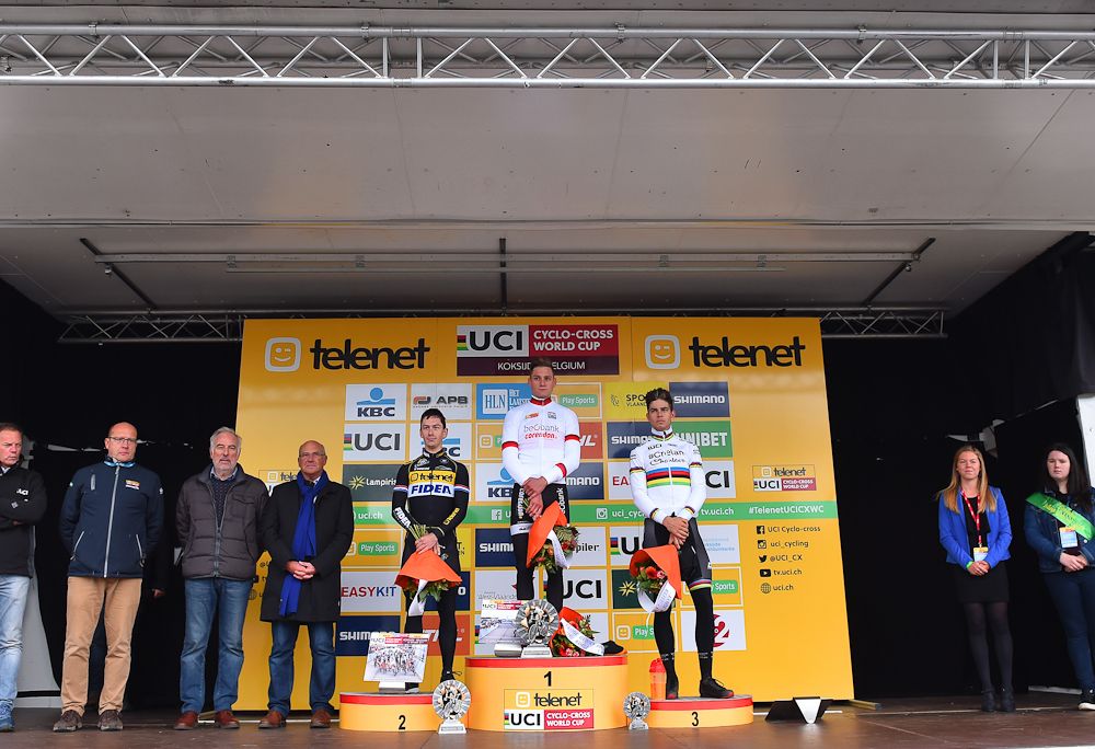 Lars van der Haar, Mathieu van der Poel and Wout van Aert