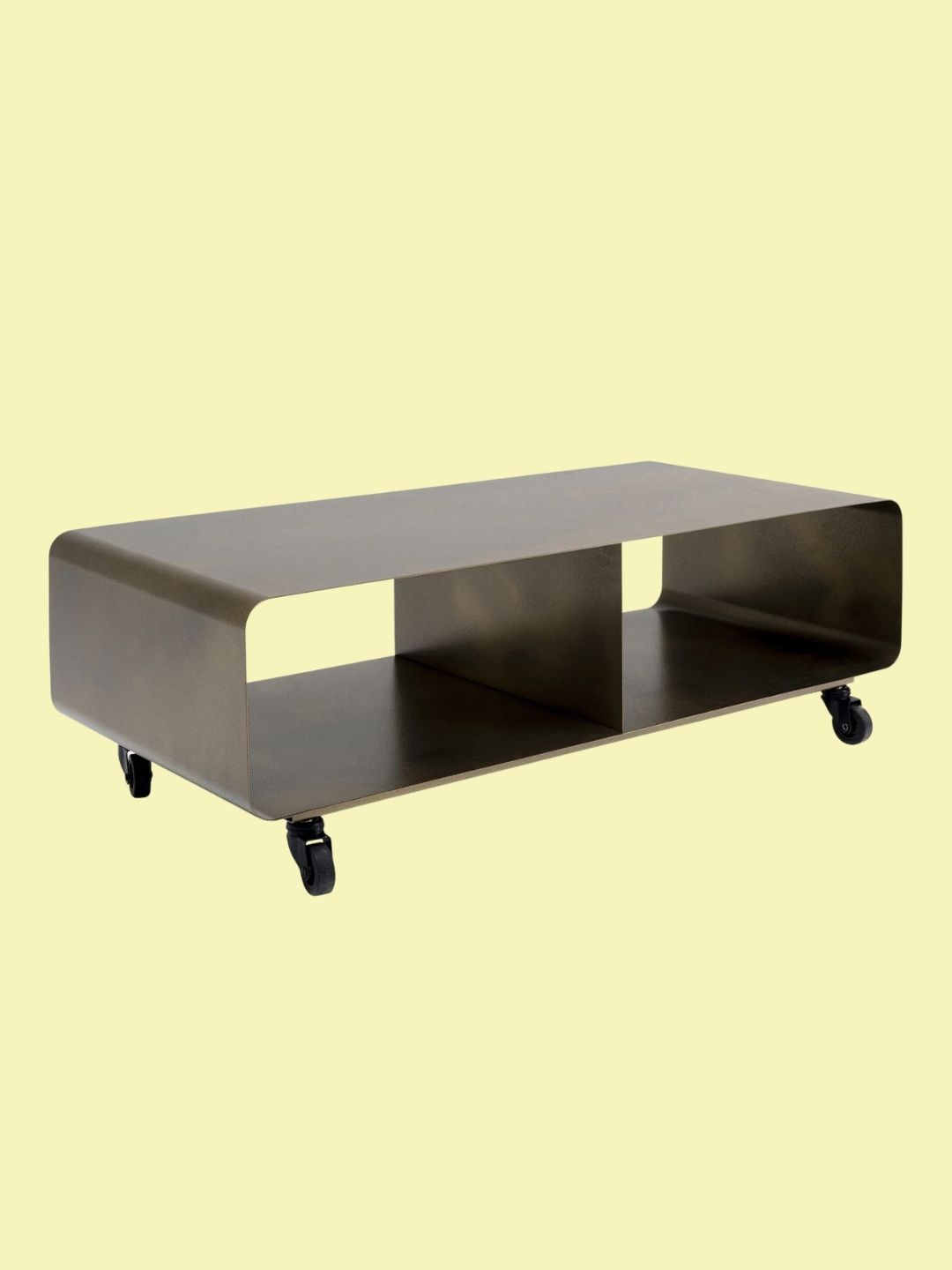Kare Design, Metal Lowboard Lounge M With Wheels