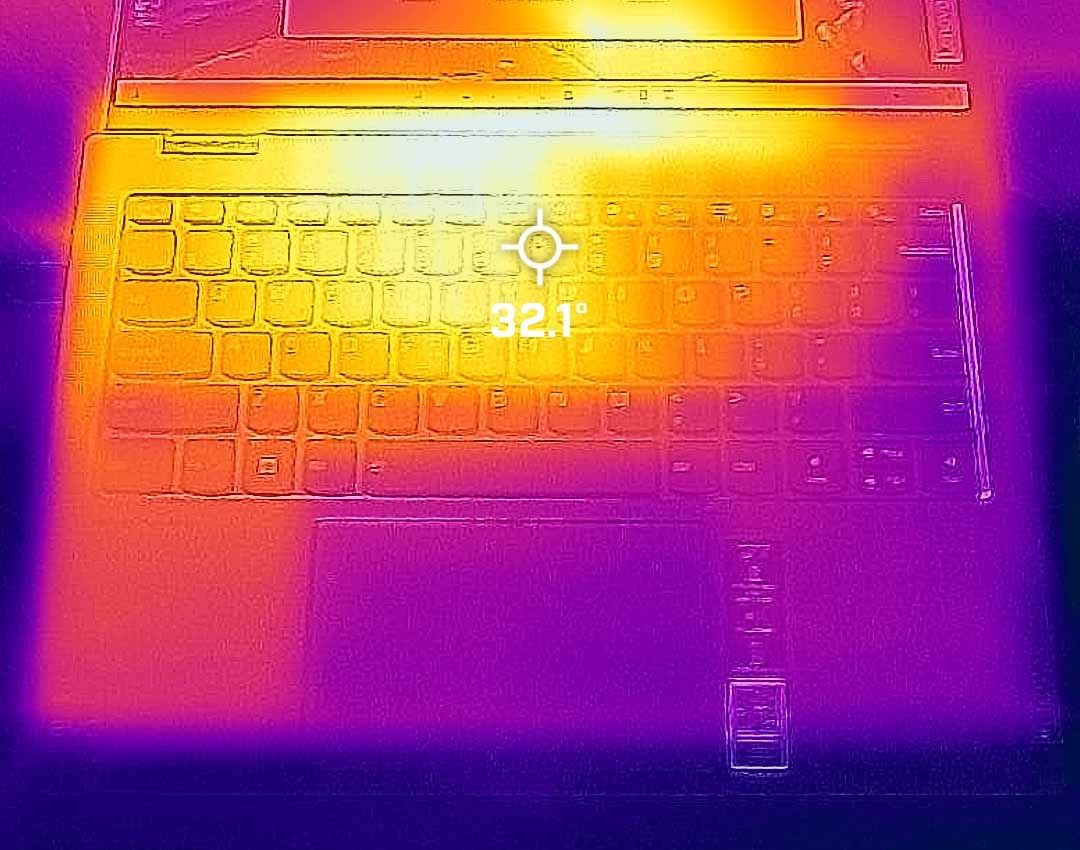 Lenovo Yoga 7i 14 (Gen 7) surface heat