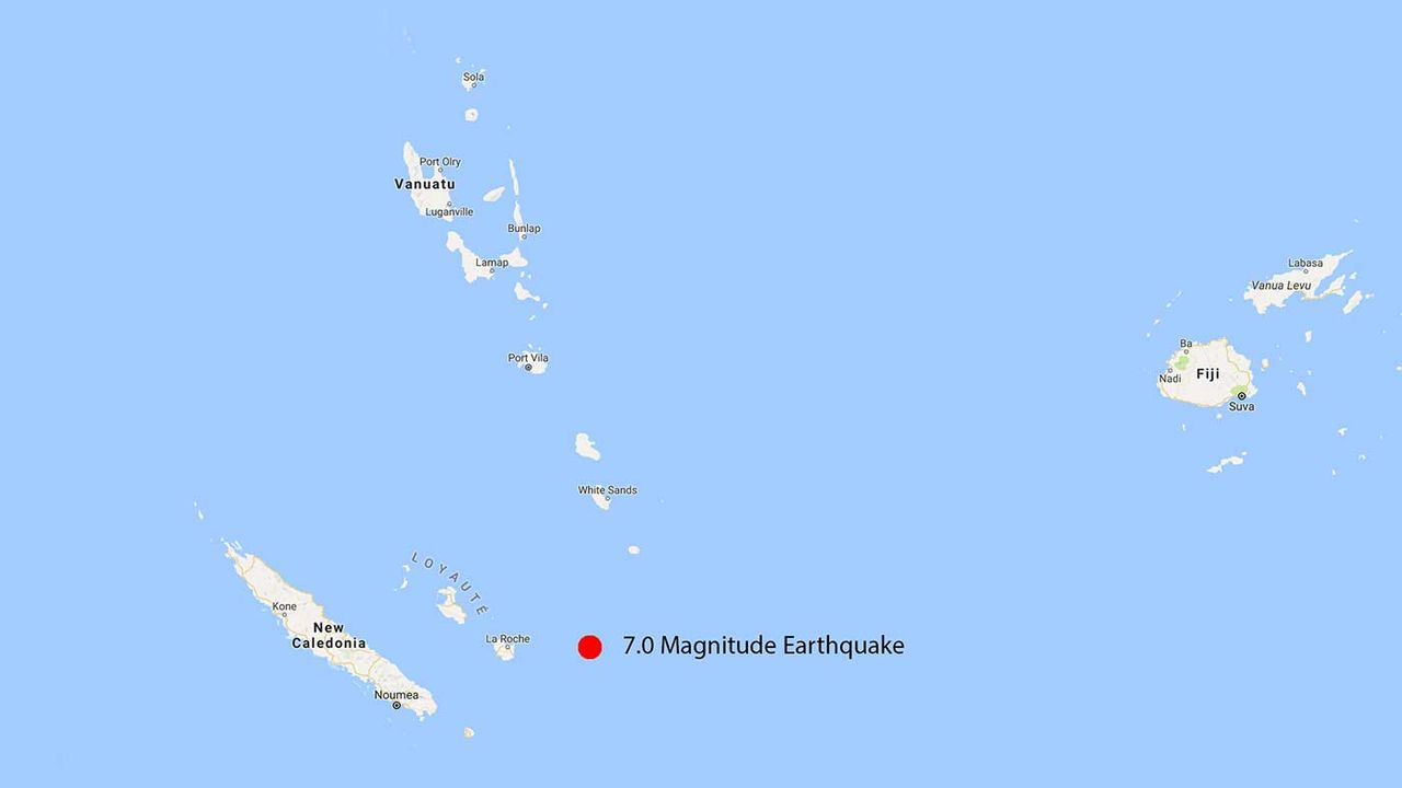 A 7.0 magnitude quake has triggered tsunami warnings for several island nations