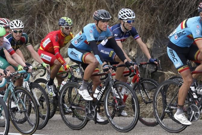 Greg Van Avermaat (Belgium) in the peloton