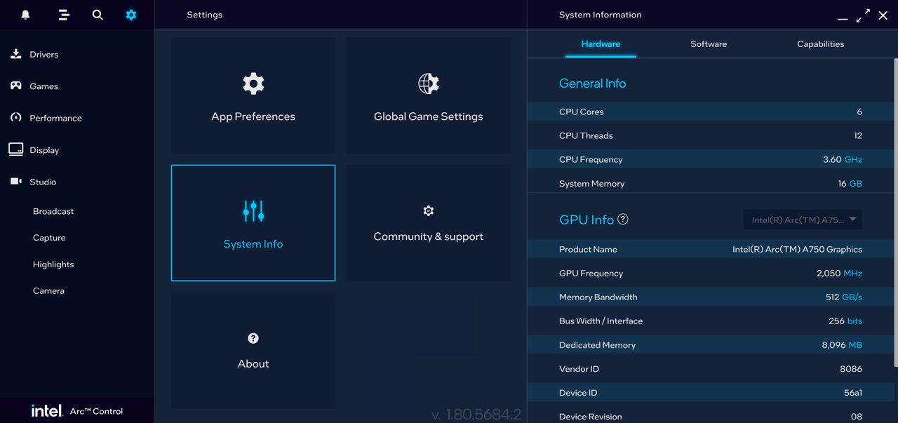 Intel Arc Control